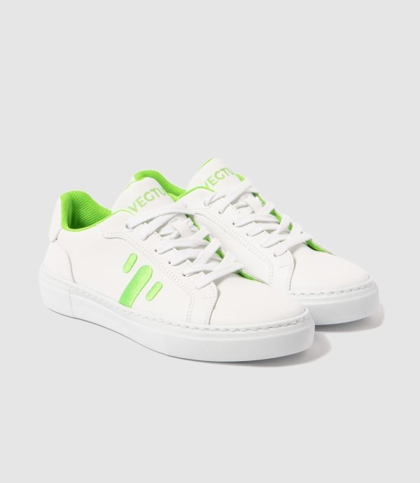 Takla Woman Green Neón — zapatillas veganas con cuero de cactus